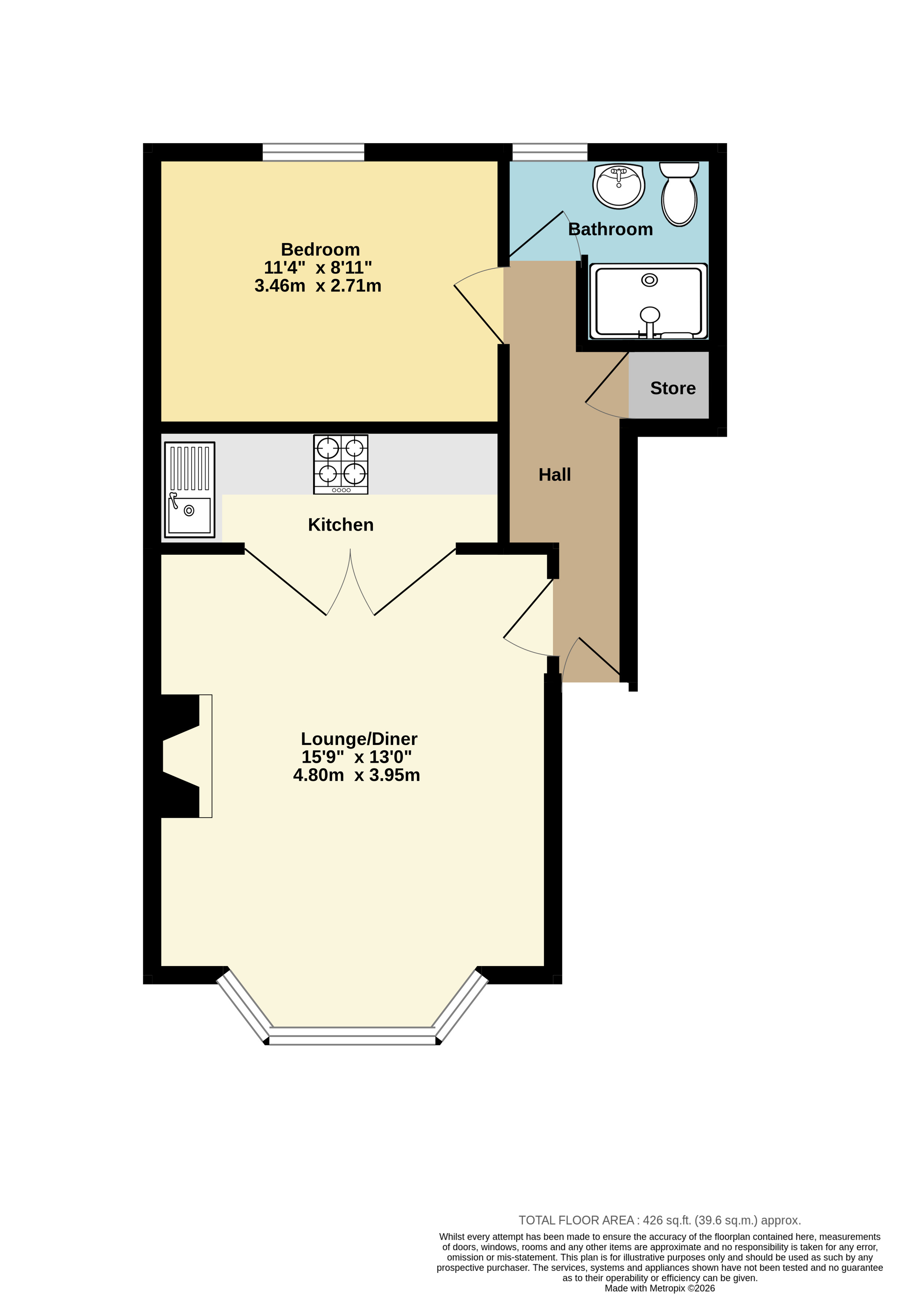 Flat 2, 31, Wrotham Road, Broadstairs floorplan