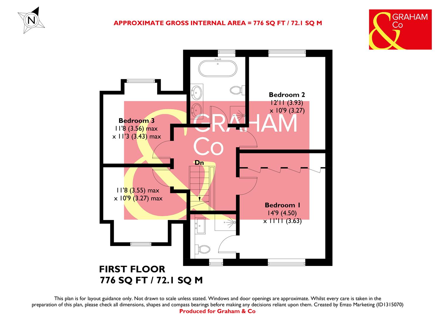 1 The Pennings, Salisbury Road, Andover floorplan