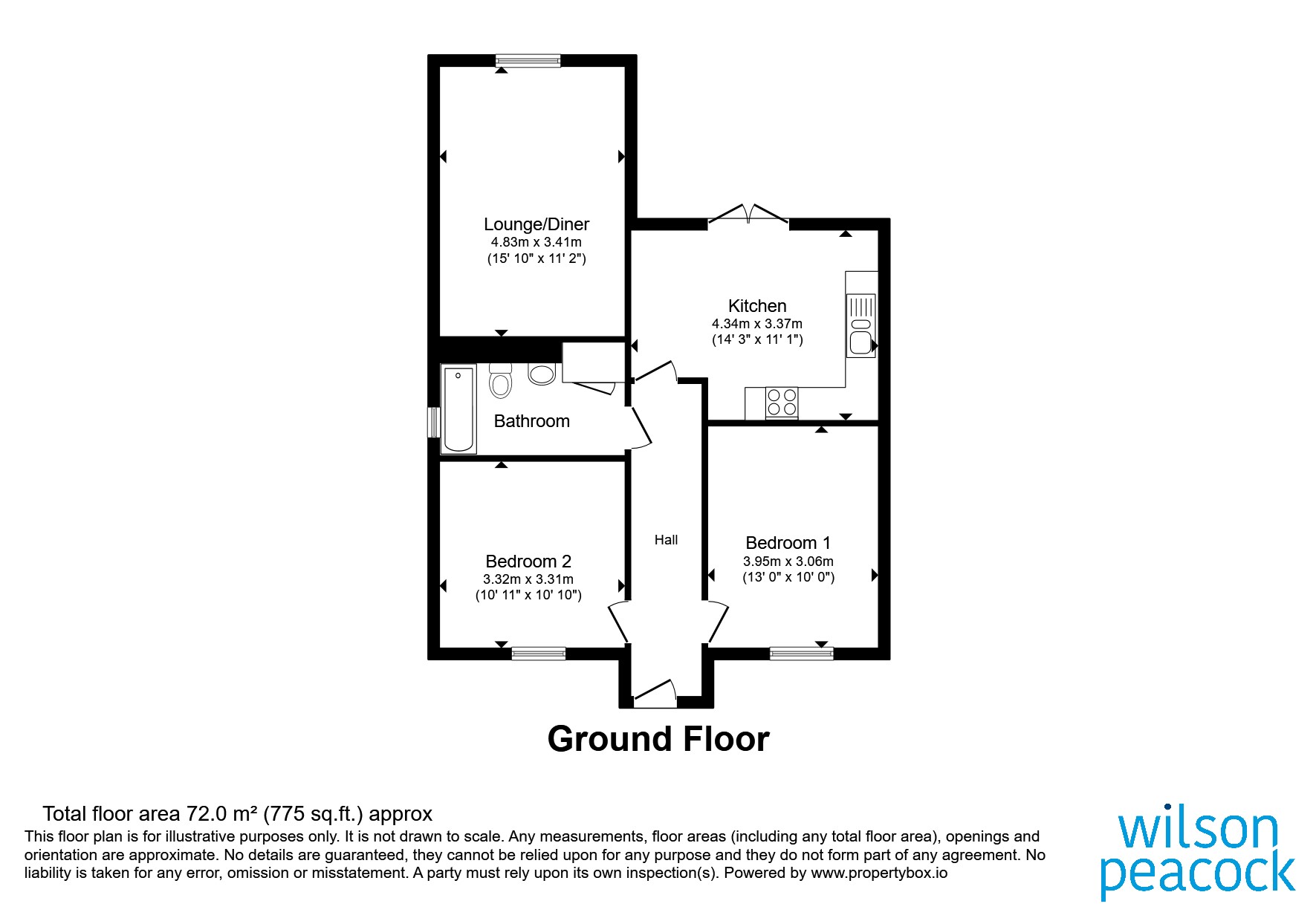 * * Plot 13 - The Abbot,, Weavers Grange, Bozeat floorplan