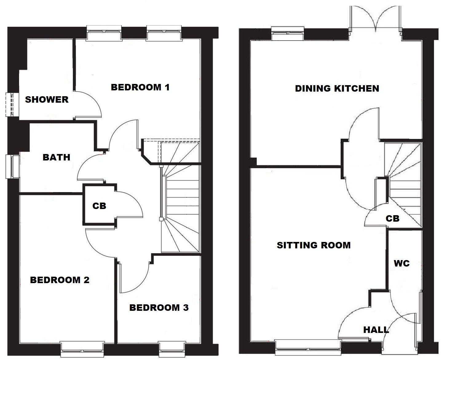 19, Kipling Road, Ledbury floorplan
