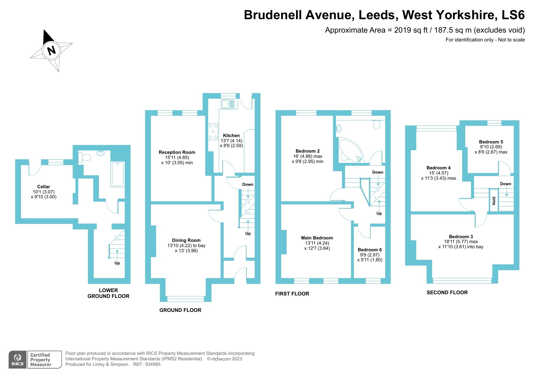 21, Brudenell Avenue, Leeds floorplan