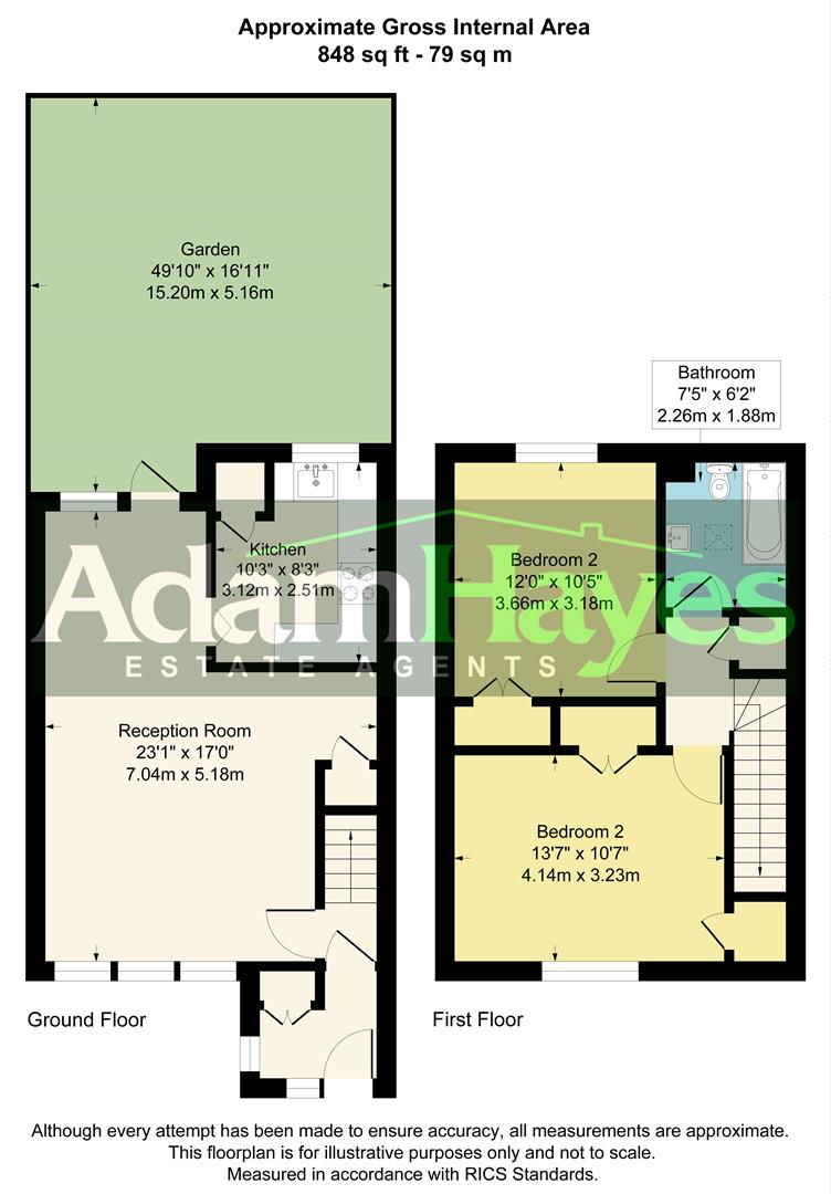 51, Heath View, London floorplan
