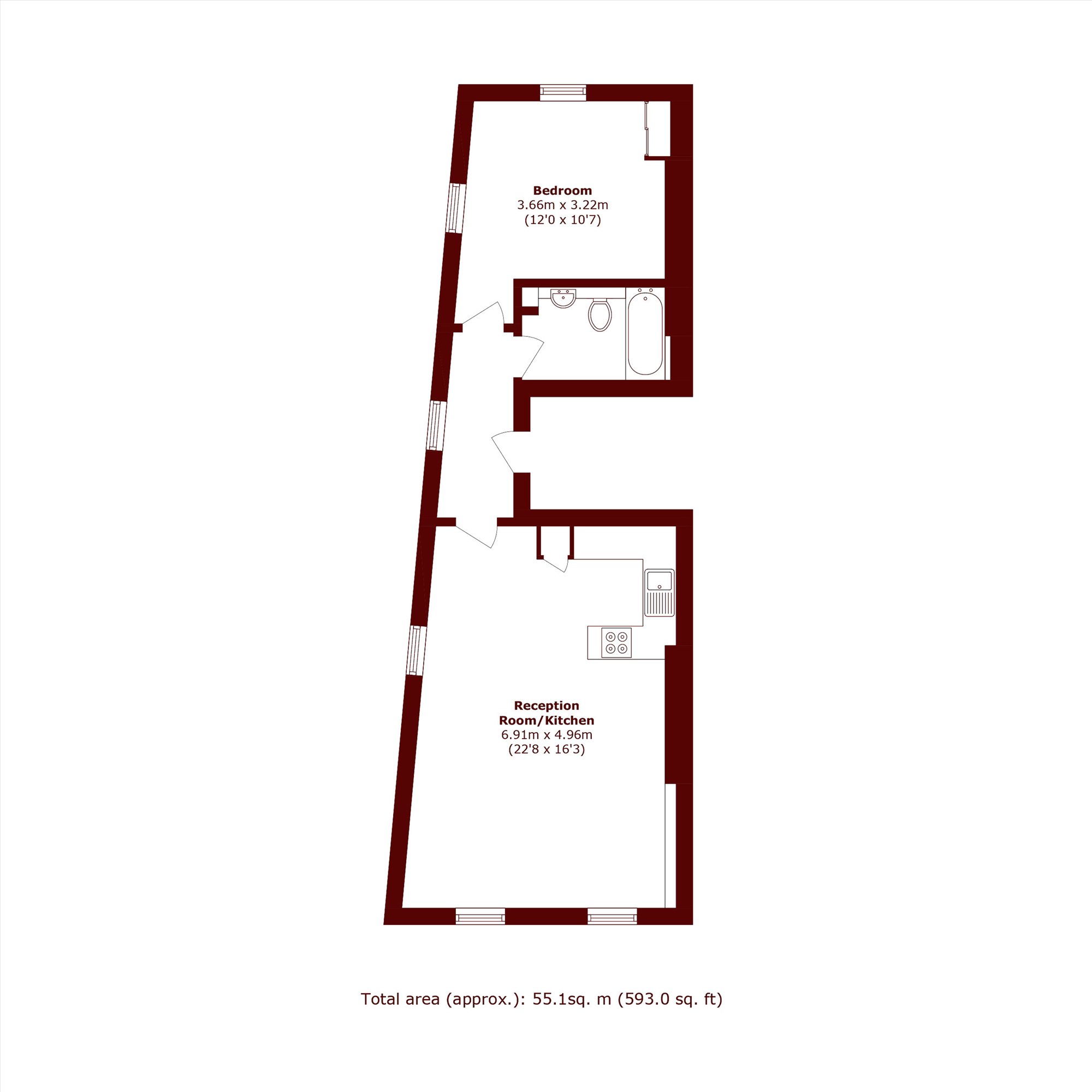 Bedford Road, London floorplan