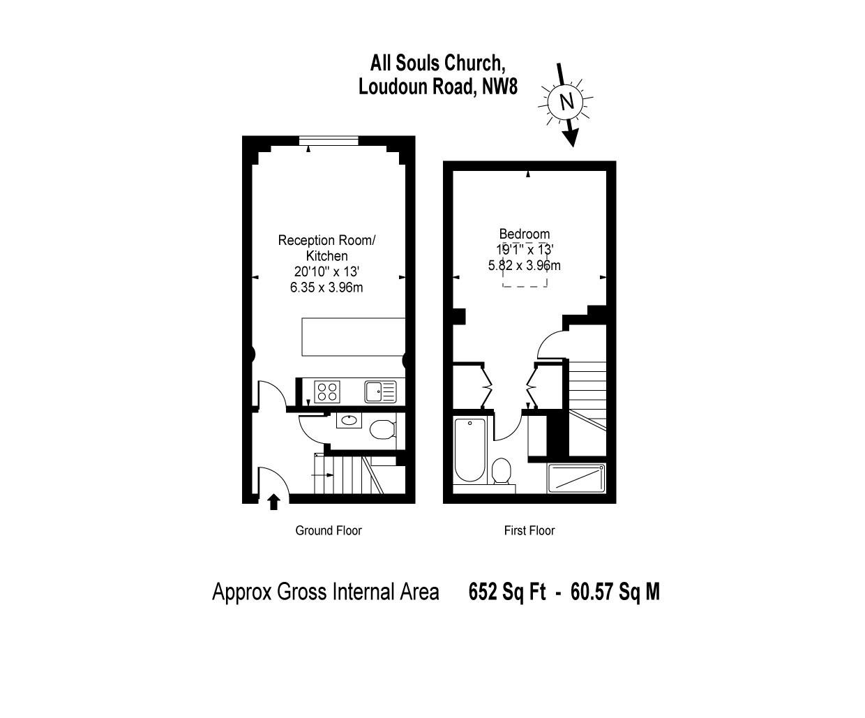 1 Bedrooms Flat to rent in Loudon Road, St Johns Wood NW8