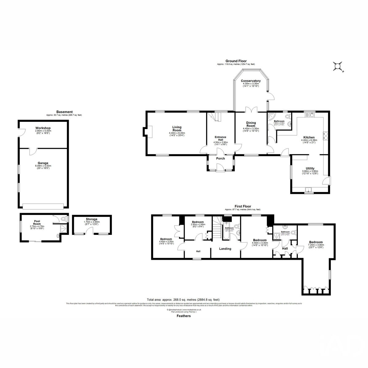 Feathers, Farnham Green, Bishop's Stortford floorplan