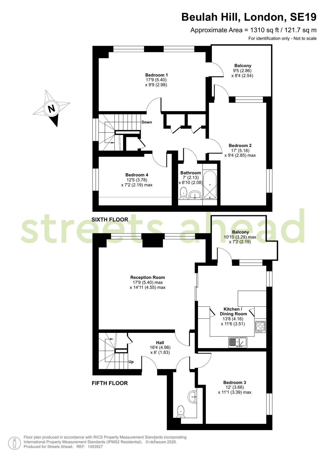 Flat 28, 49, Beulah Hill, London floorplan