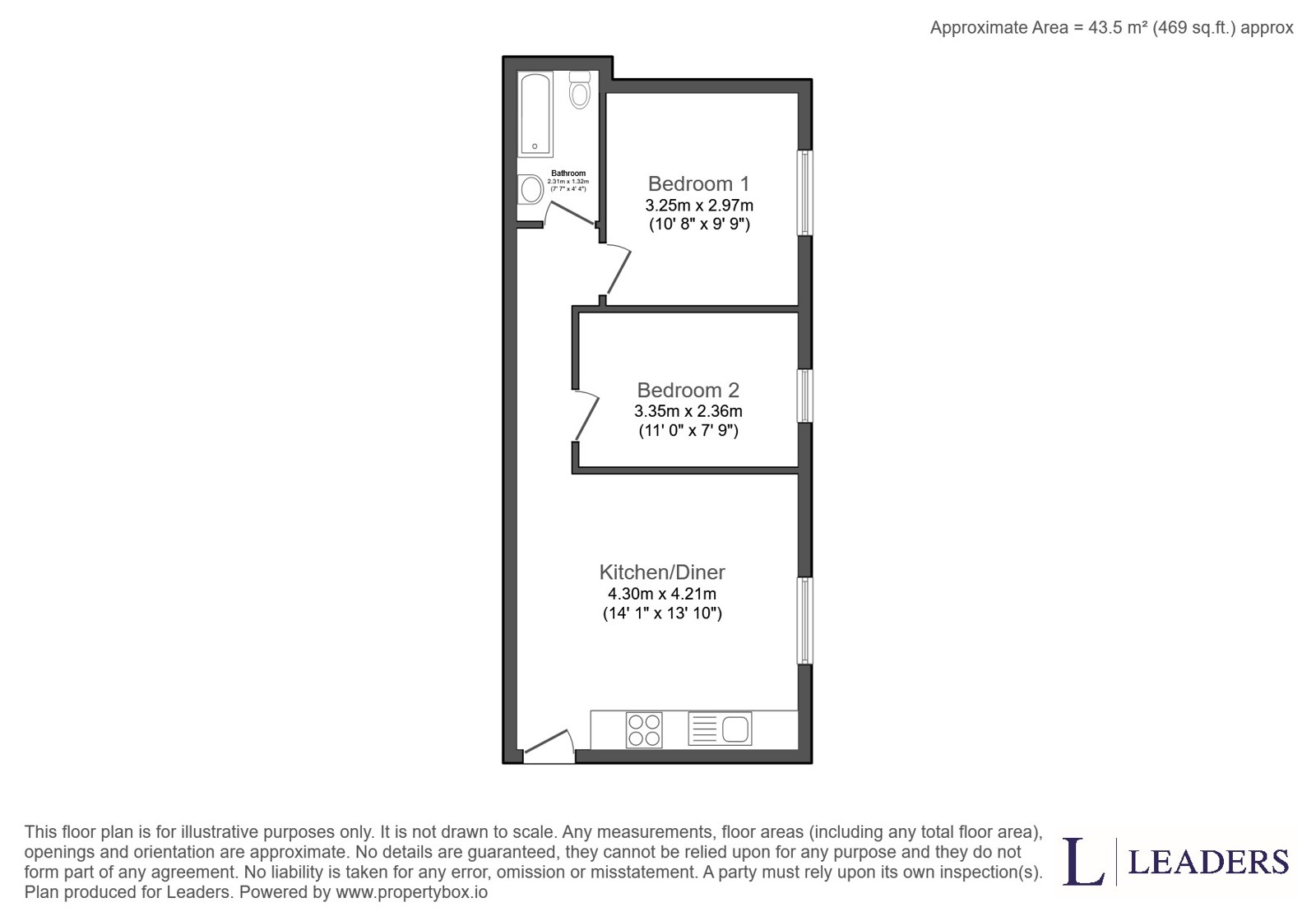 2 Kings Mews, 47, Thoroughfare, Suffolk floorplan