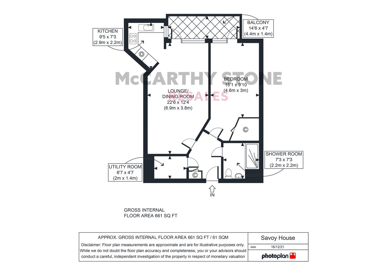 9 Savoy House, South Parade, Southsea floorplan
