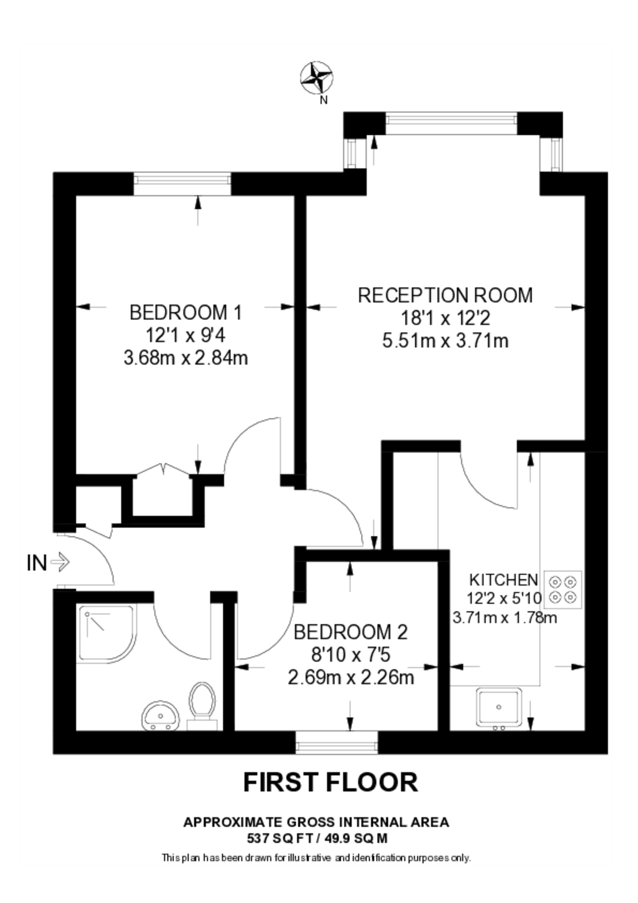 Waterman Way, Wapping floorplan