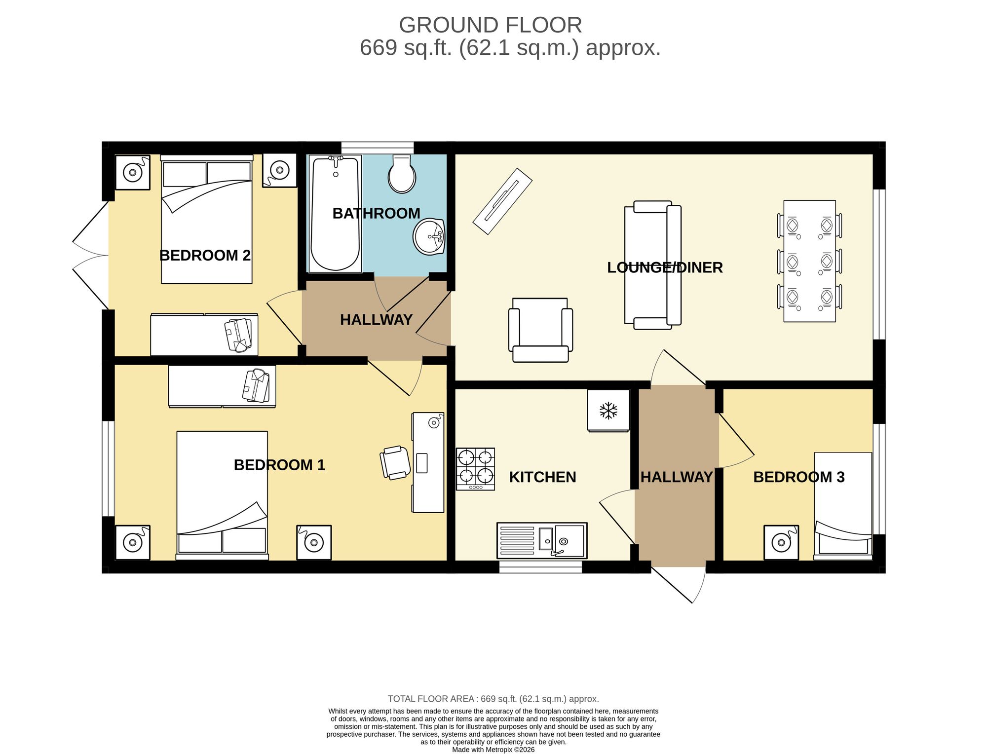 5 Sunnybrook Close, Barnsley floorplan