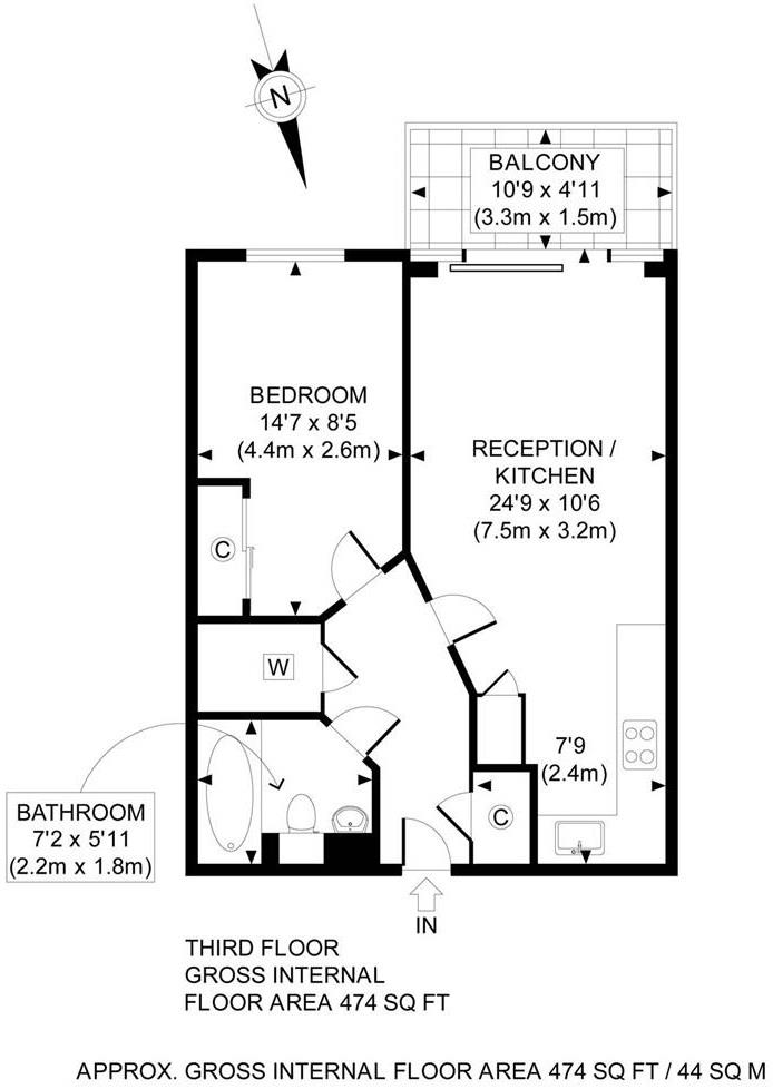 1 Bedrooms Flat for sale in Lanson Building, Chelsea Bridge Wharf, London SW11