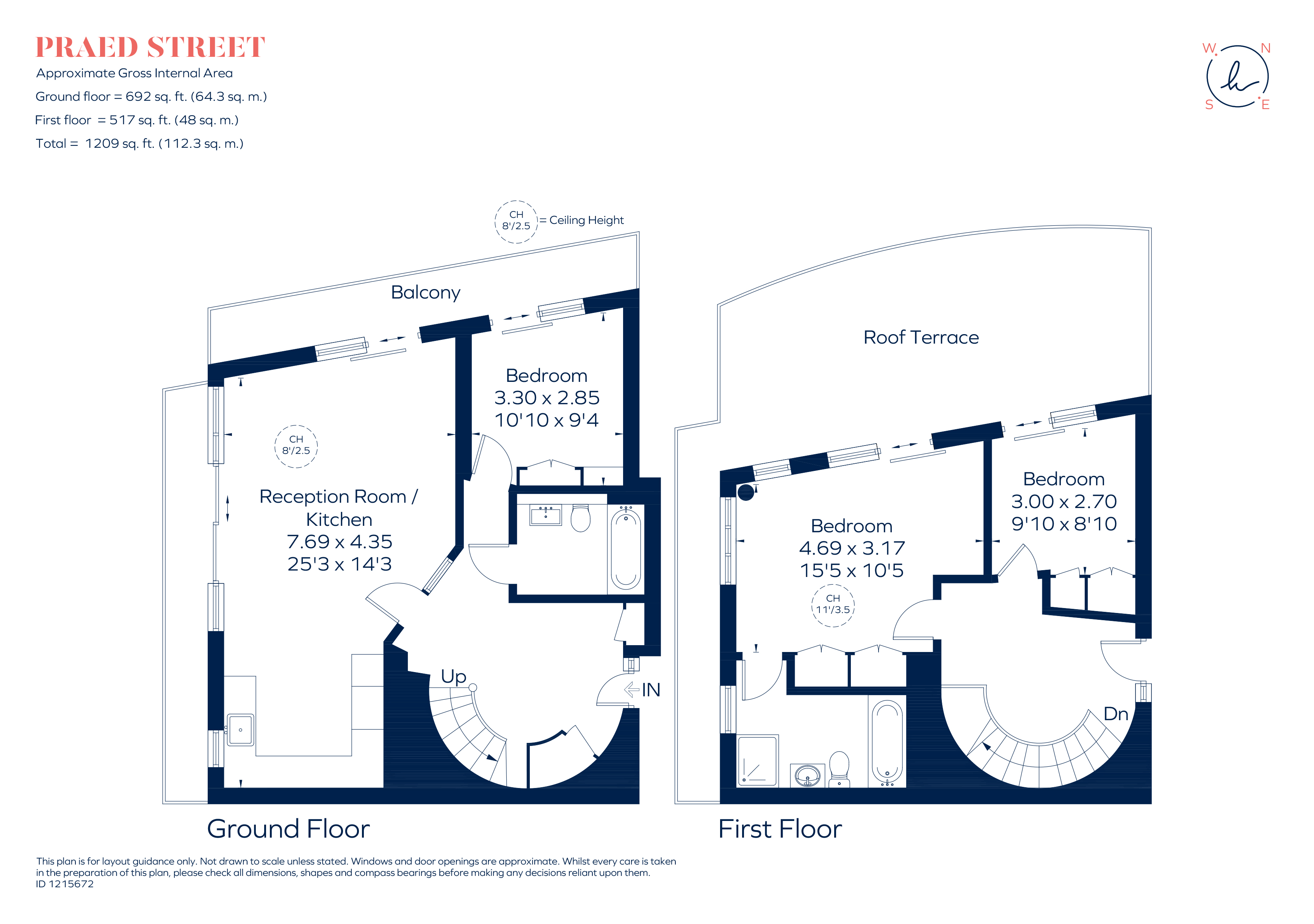 Flat 811, Peninsula Apartments, 4, Praed Street, London floorplan