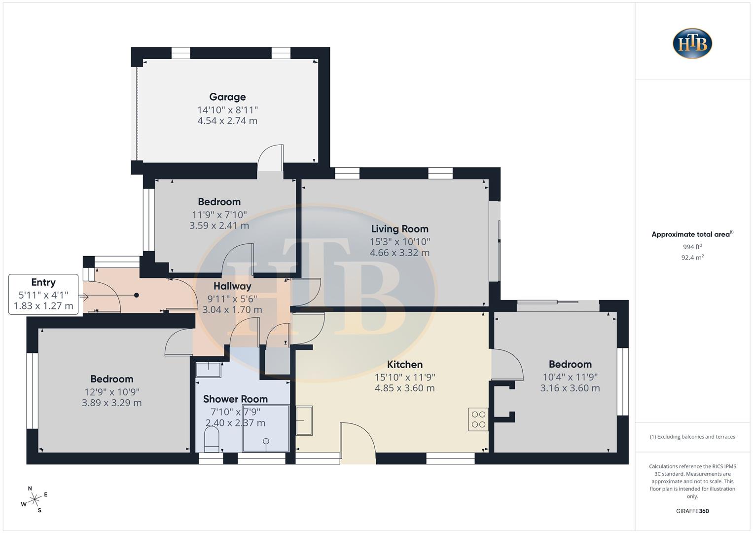 2, Crown Close, Walton-On-Thames floorplan