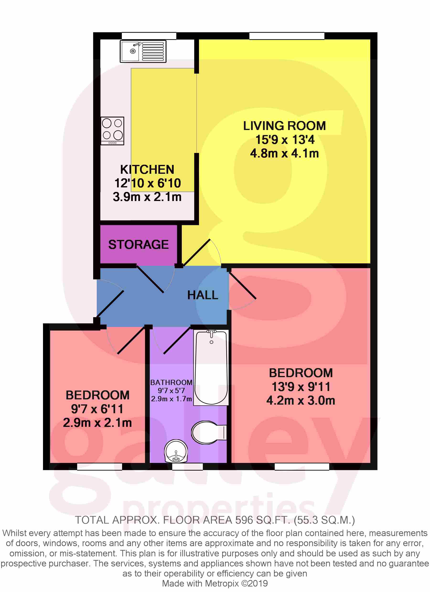 2 Bedrooms Flat to rent in Lancaster Court, Auckley, Doncaster DN9