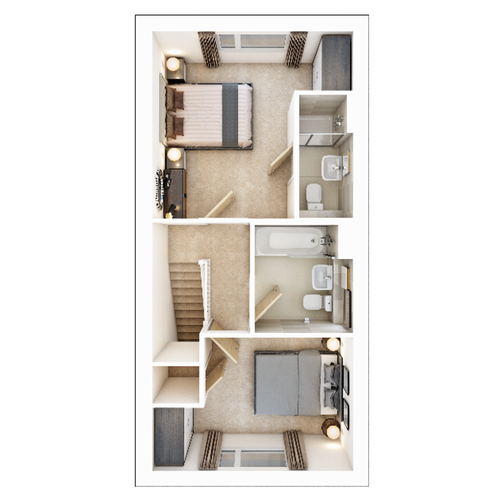 The Beaford - Plot 278, The Asps, Banbury Road, Warwick floorplan
