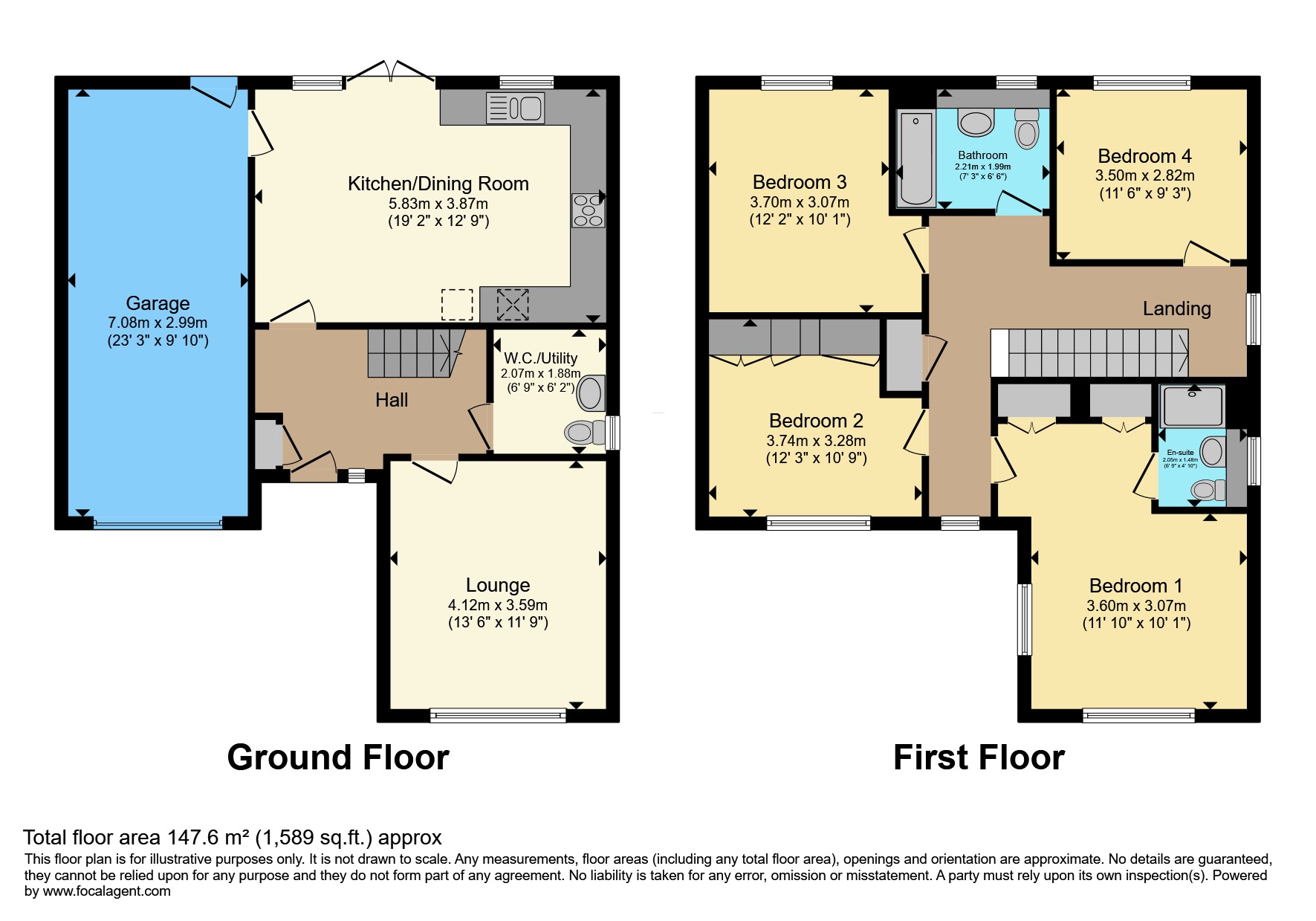 3, Greenside Close, Washington floorplan