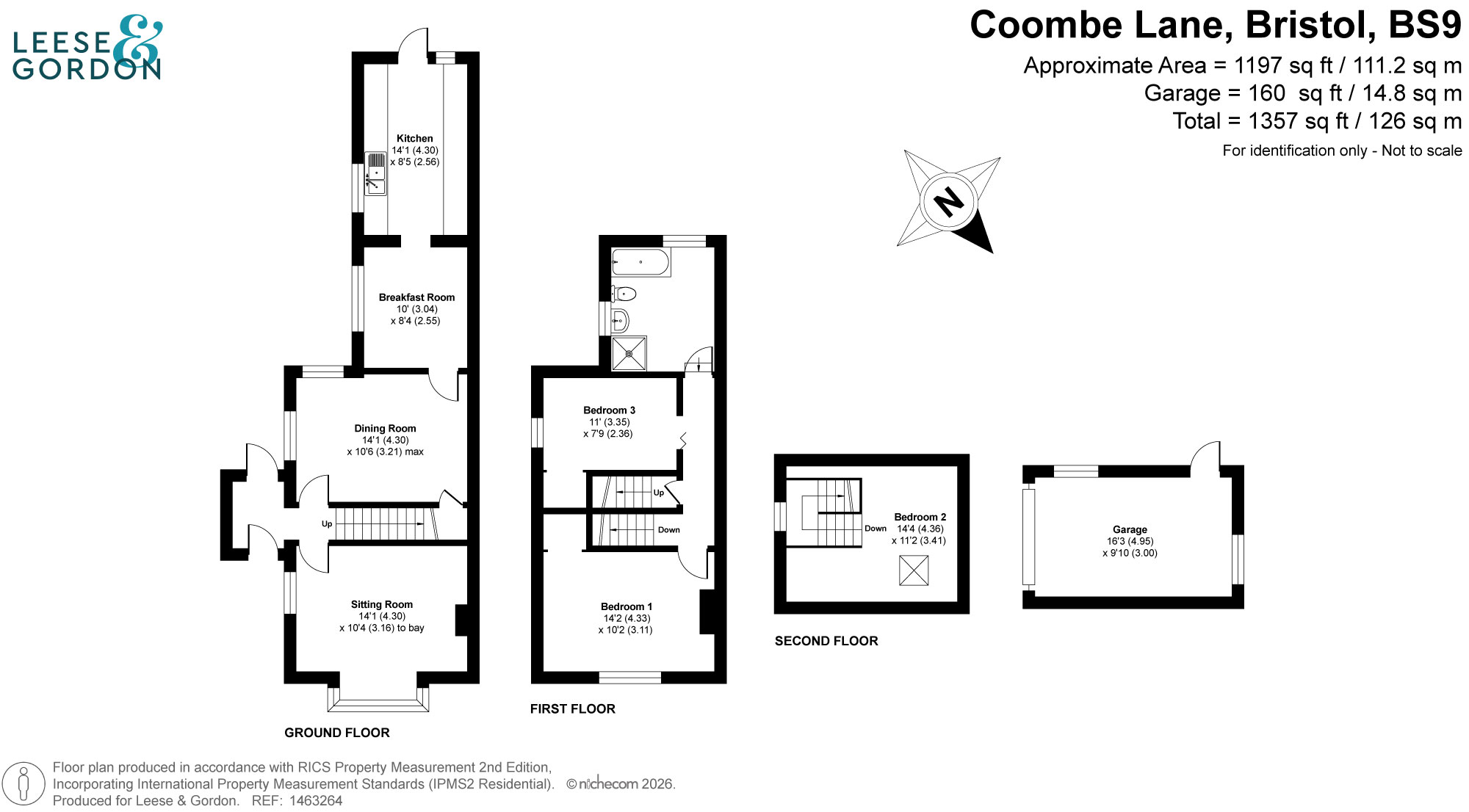 97 Coombe Lane, Bristol floorplan