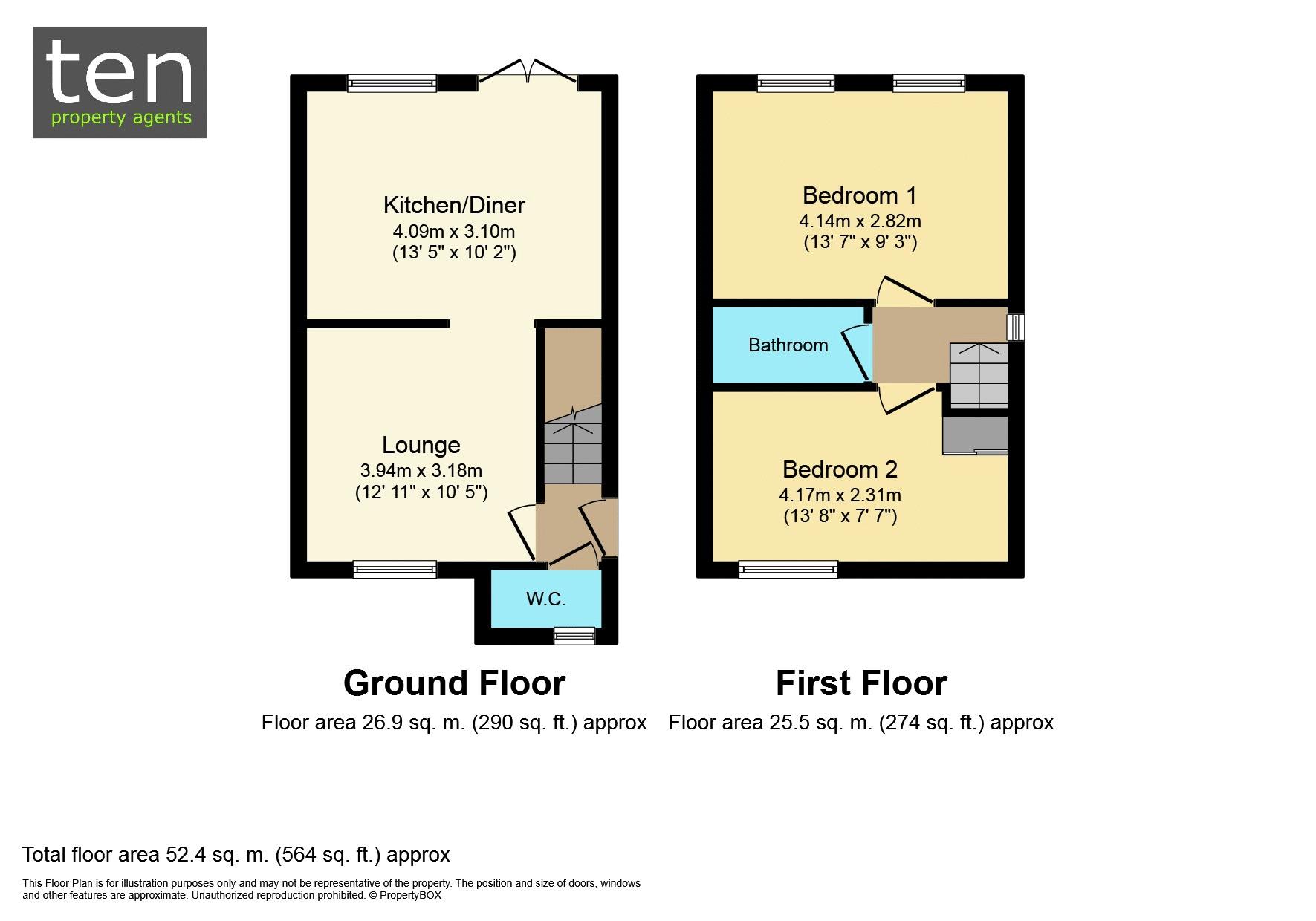 4, Cornwallis Drive, St. Neots floorplan