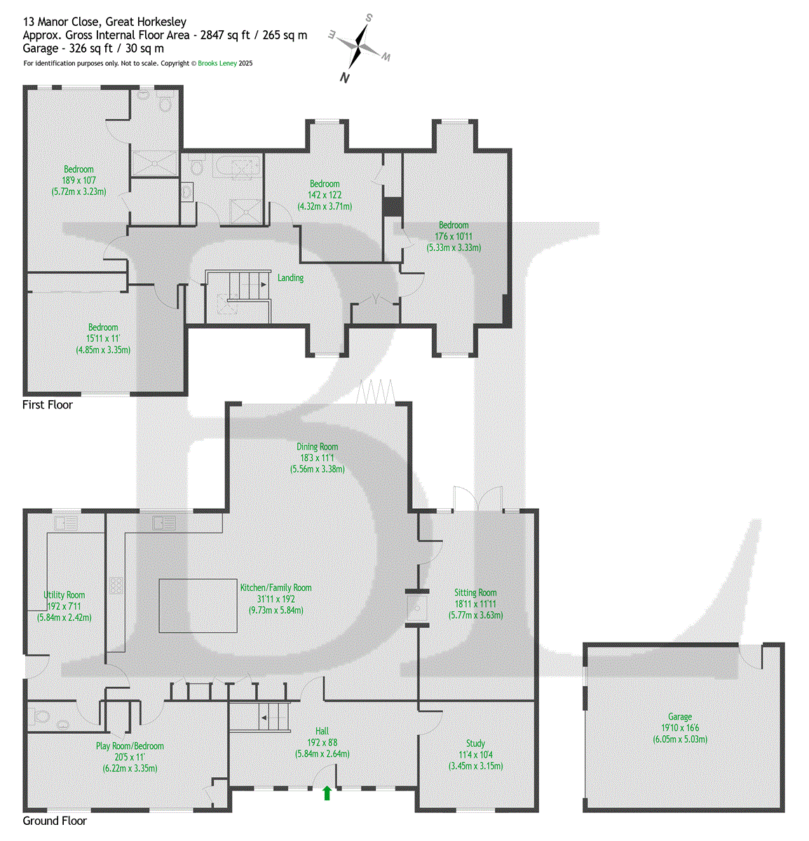 13, Manor Close, Colchester floorplan