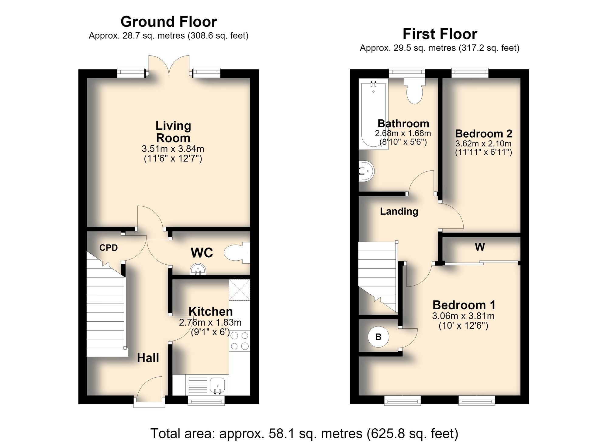 4 Kariba Close, Chesterfield floorplan