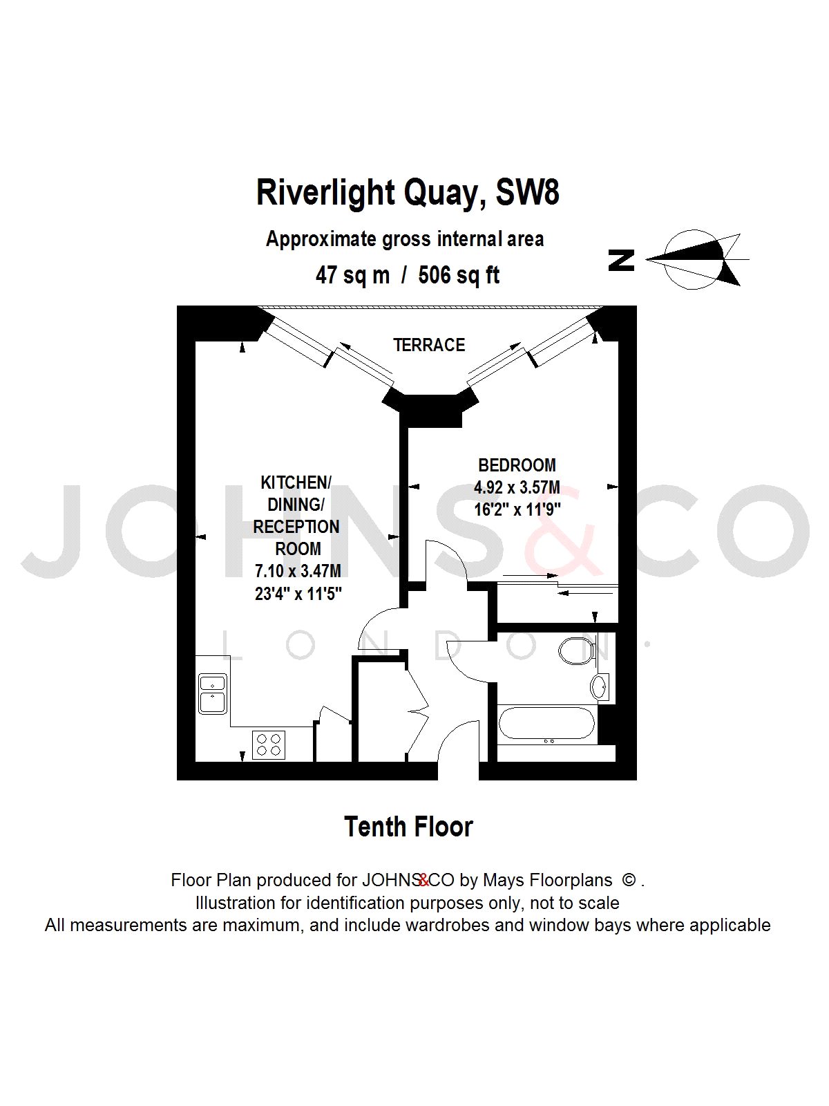 1 Bedrooms Flat to rent in Riverlight Four, Riverlight Quay, Nine Elms, London SW11