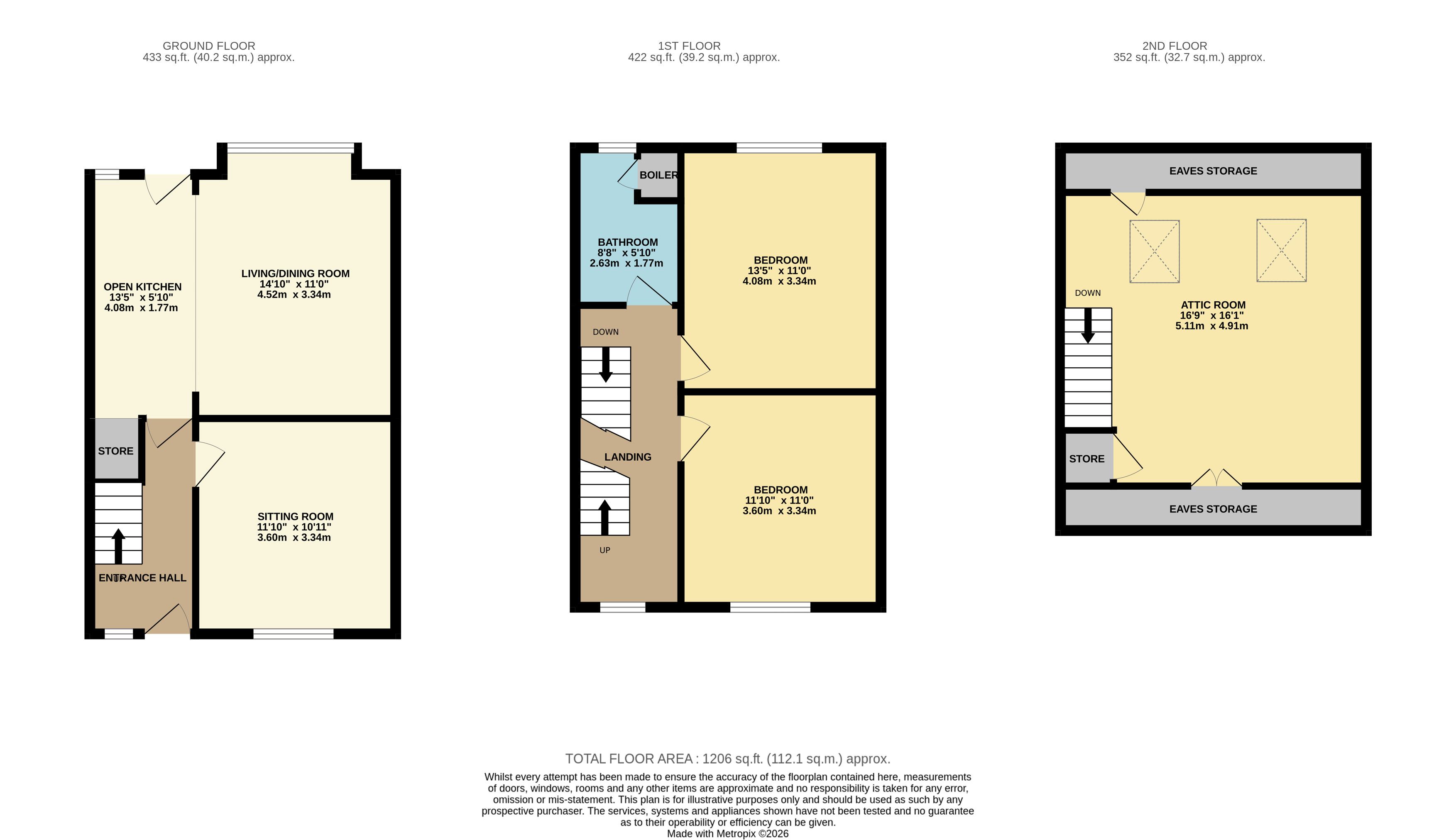 5, Stancliffe Avenue, Darley Dale floorplan