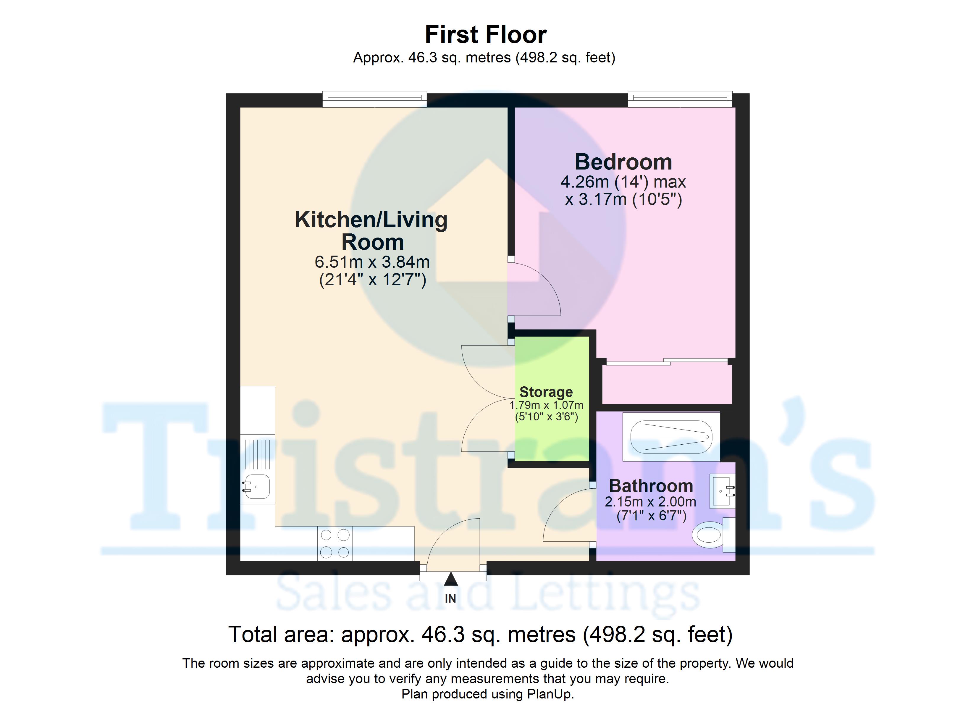 Apartment 37, Mulberry House, 30, John Street, Derby floorplan