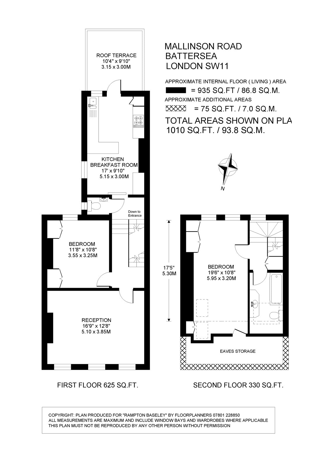 106, Mallinson Road, London floorplan