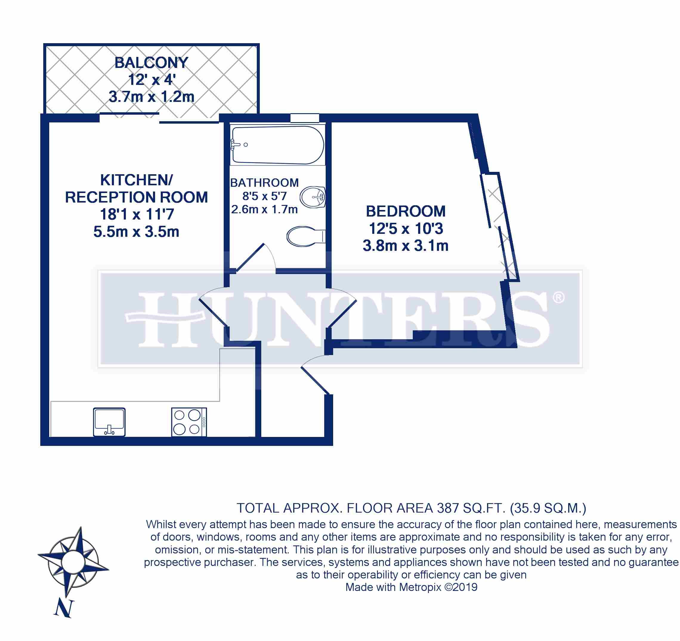 1 Bedrooms Flat to rent in Mill Lane, London NW6