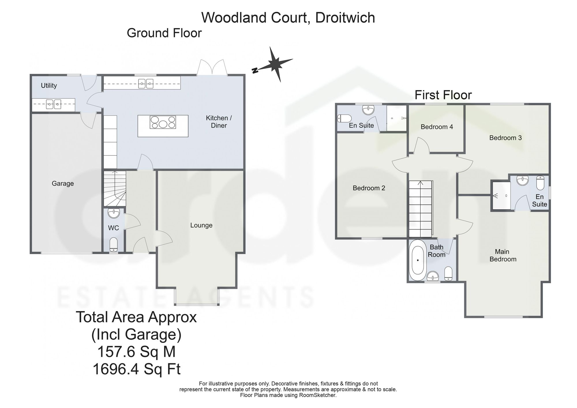 6 Woodland Court, Droitwich floorplan