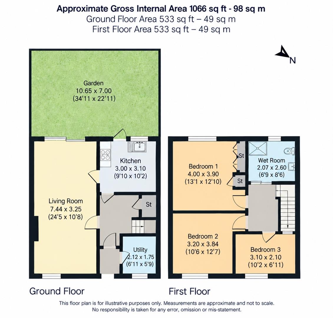 9, Green Close, Waltham Cross floorplan