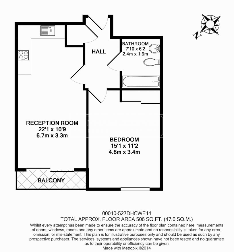 1 Bedrooms Flat to rent in Lanterns Way, Canary Wharf E14