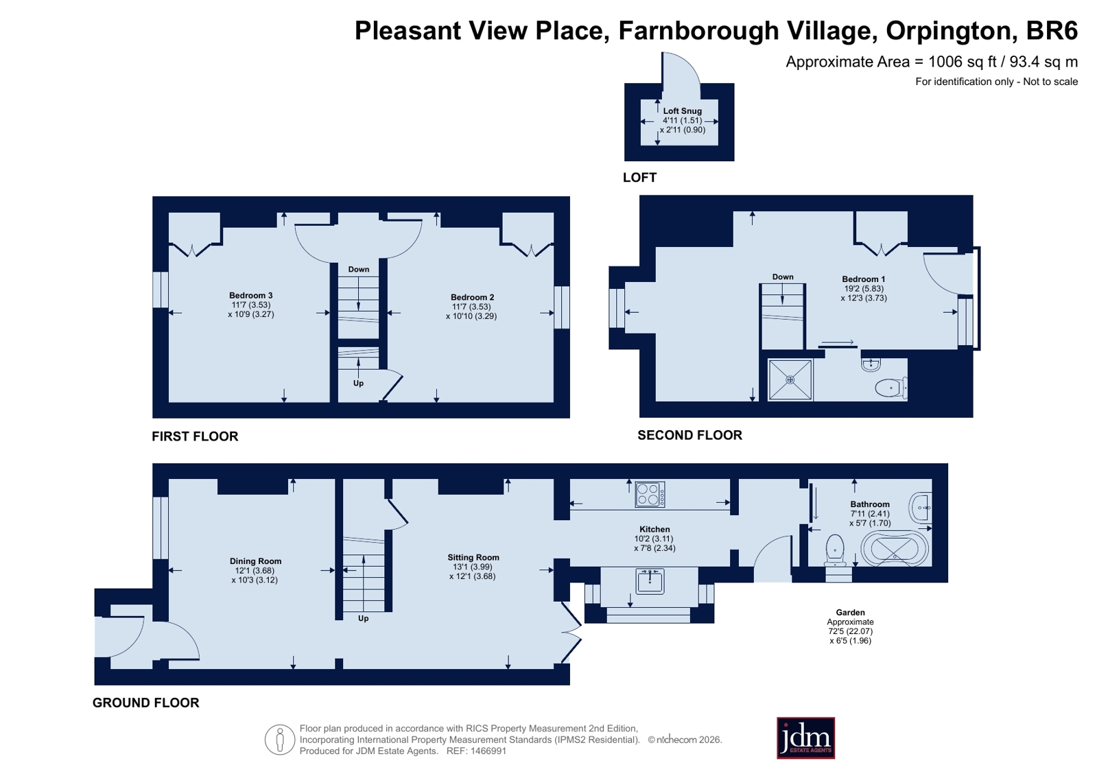 8, Pleasant View Place, Orpington floorplan
