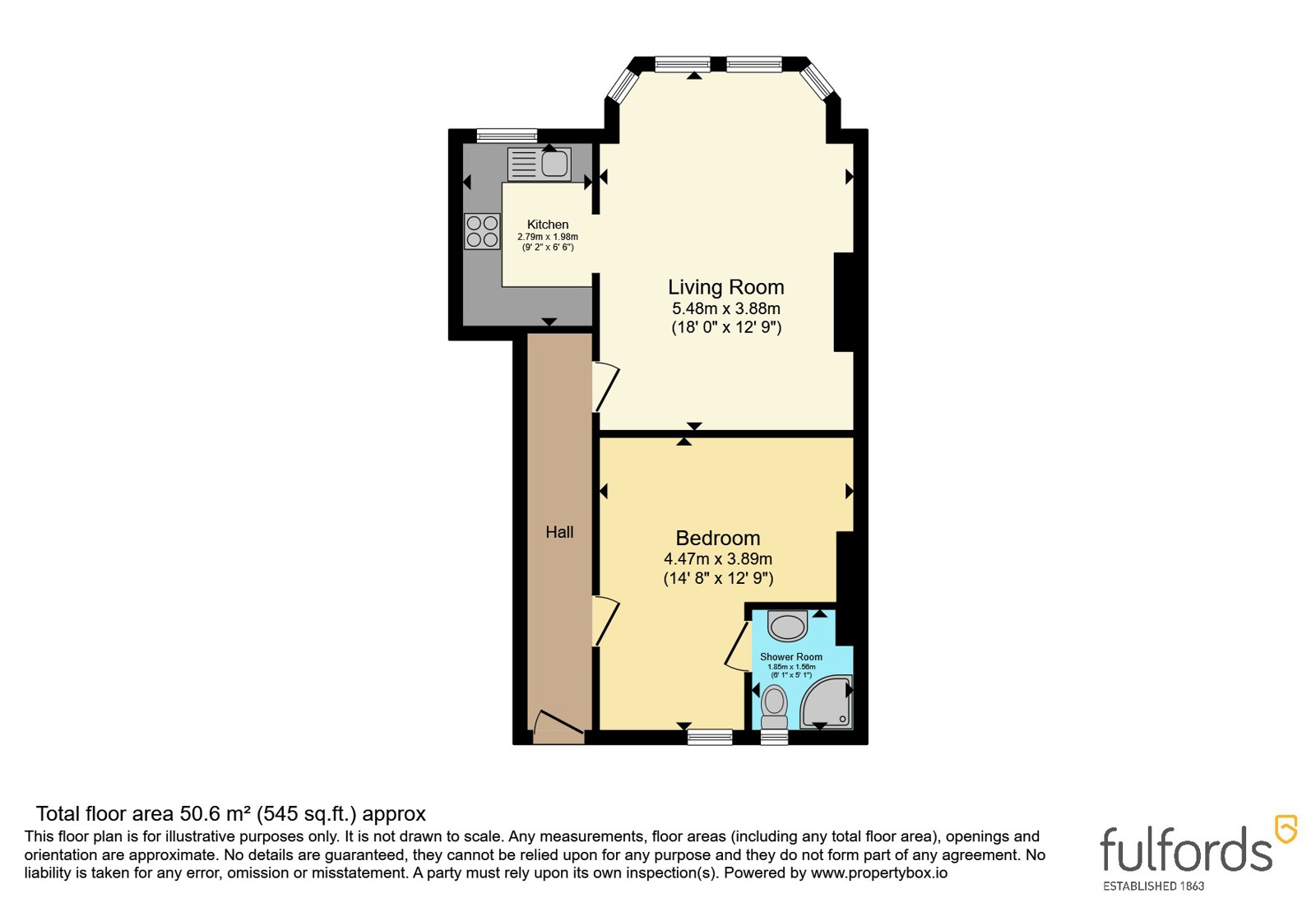 Flat 3, 82-84, Grenville Road, Devon floorplan