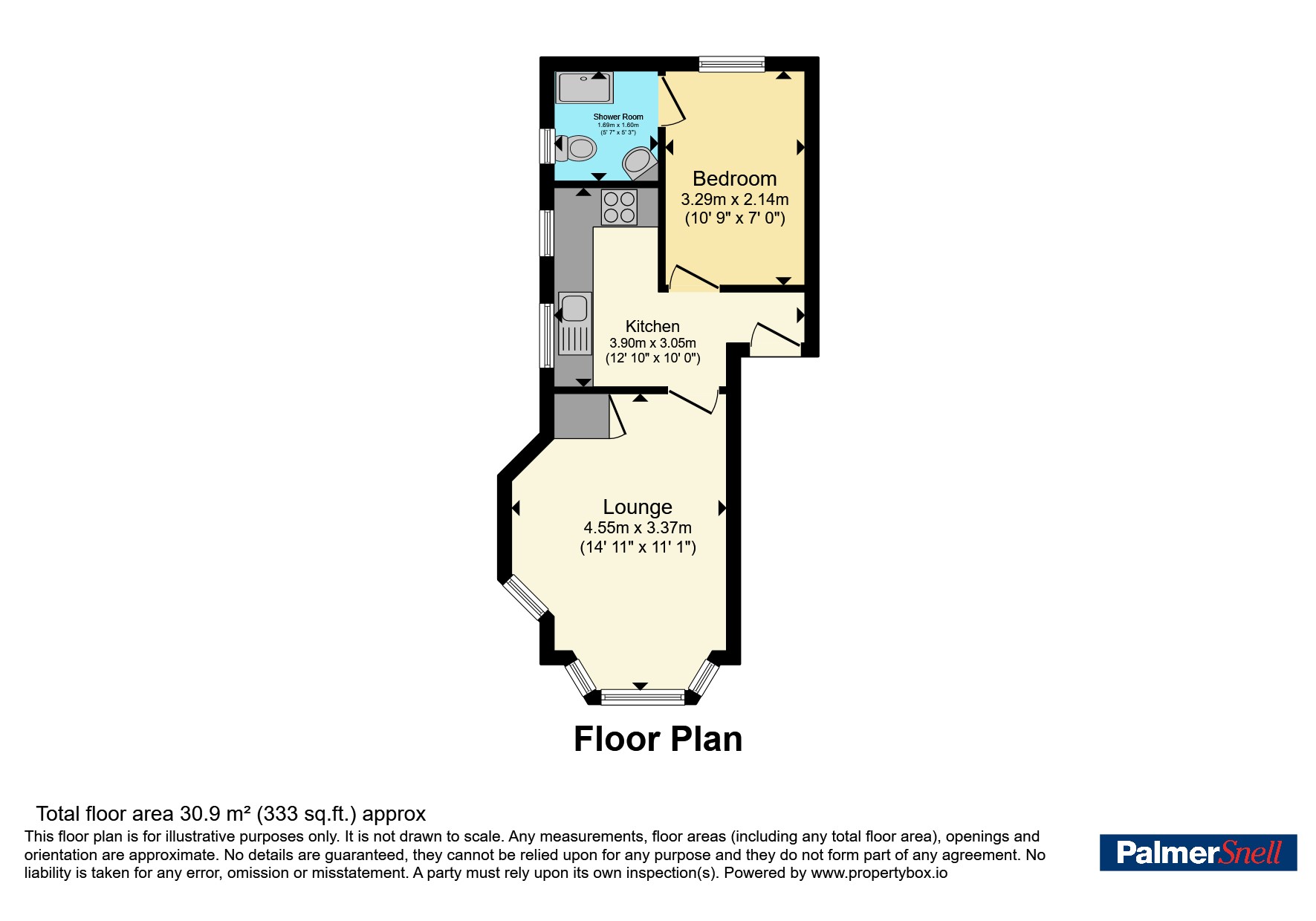 Flat 4, The Gatehouse, 2, Durrant Road, Dorset floorplan