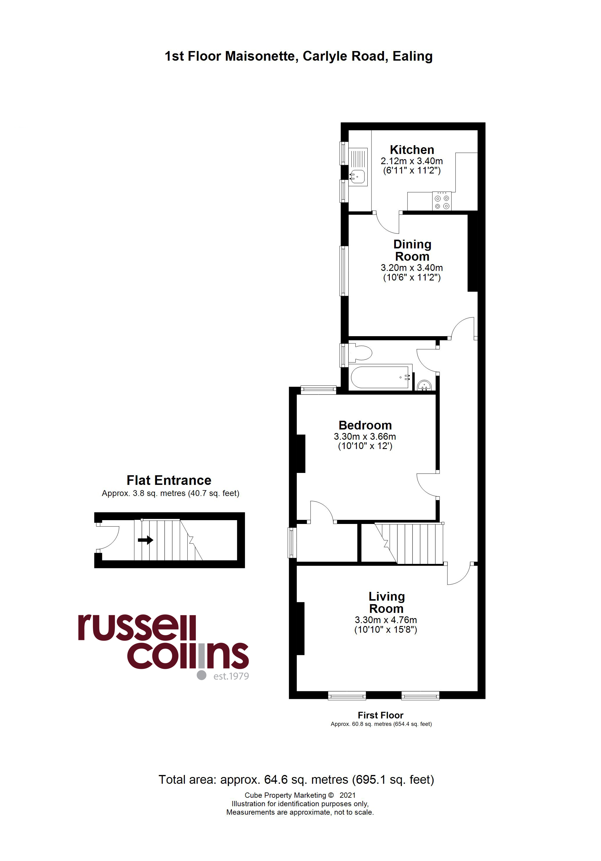 67a, Carlyle Road, Ealing floorplan