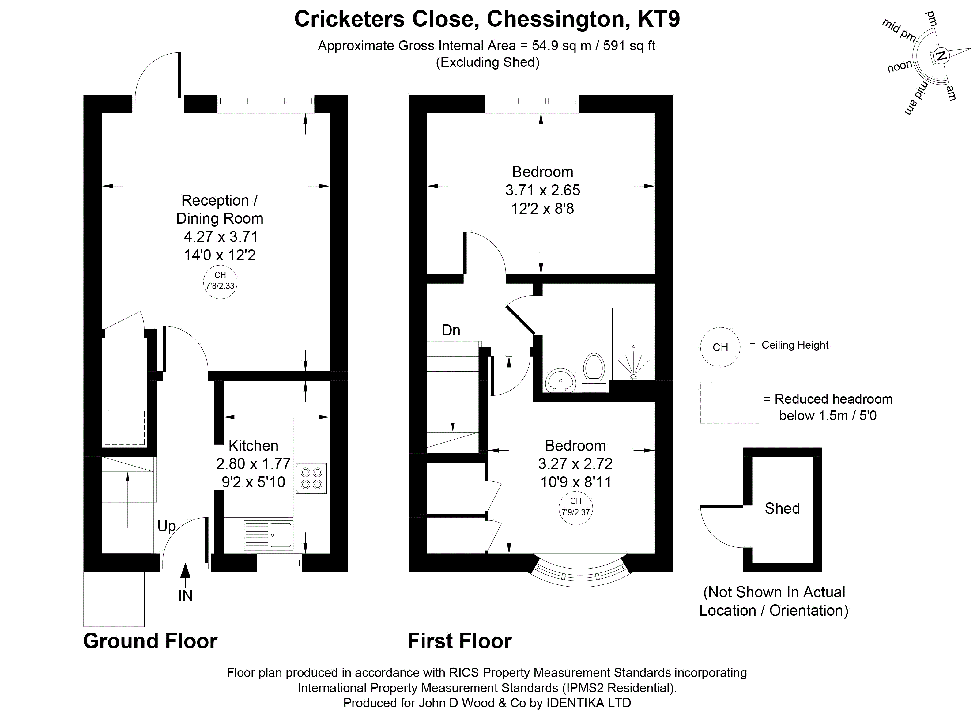 23, Cricketers Close, Chessington floorplan