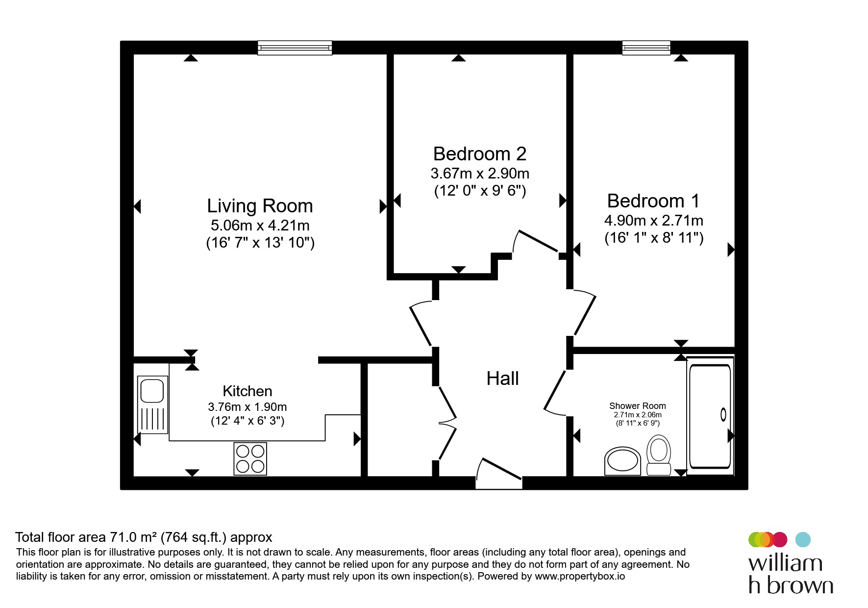 Flat 143, Beaumont Court, 61-71, Victoria Avenue, Southend-On-Sea floorplan