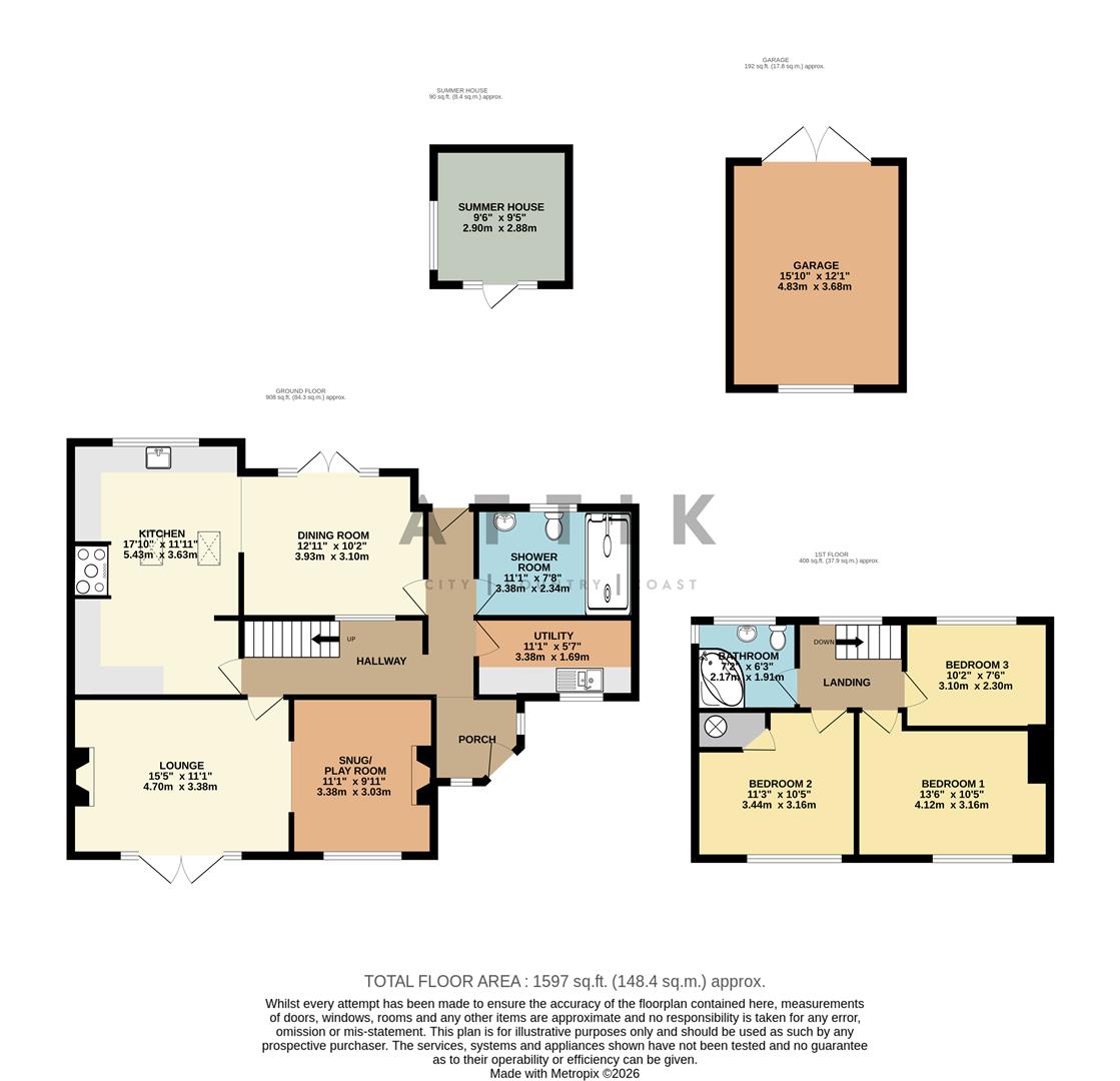 9 Brickhill Cottages, Halesworth Road, Halesworth floorplan