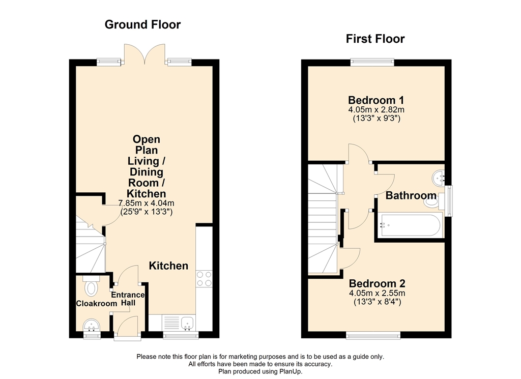 2 Bedrooms Semi-detached house for sale in Codling Road, Evesham WR11