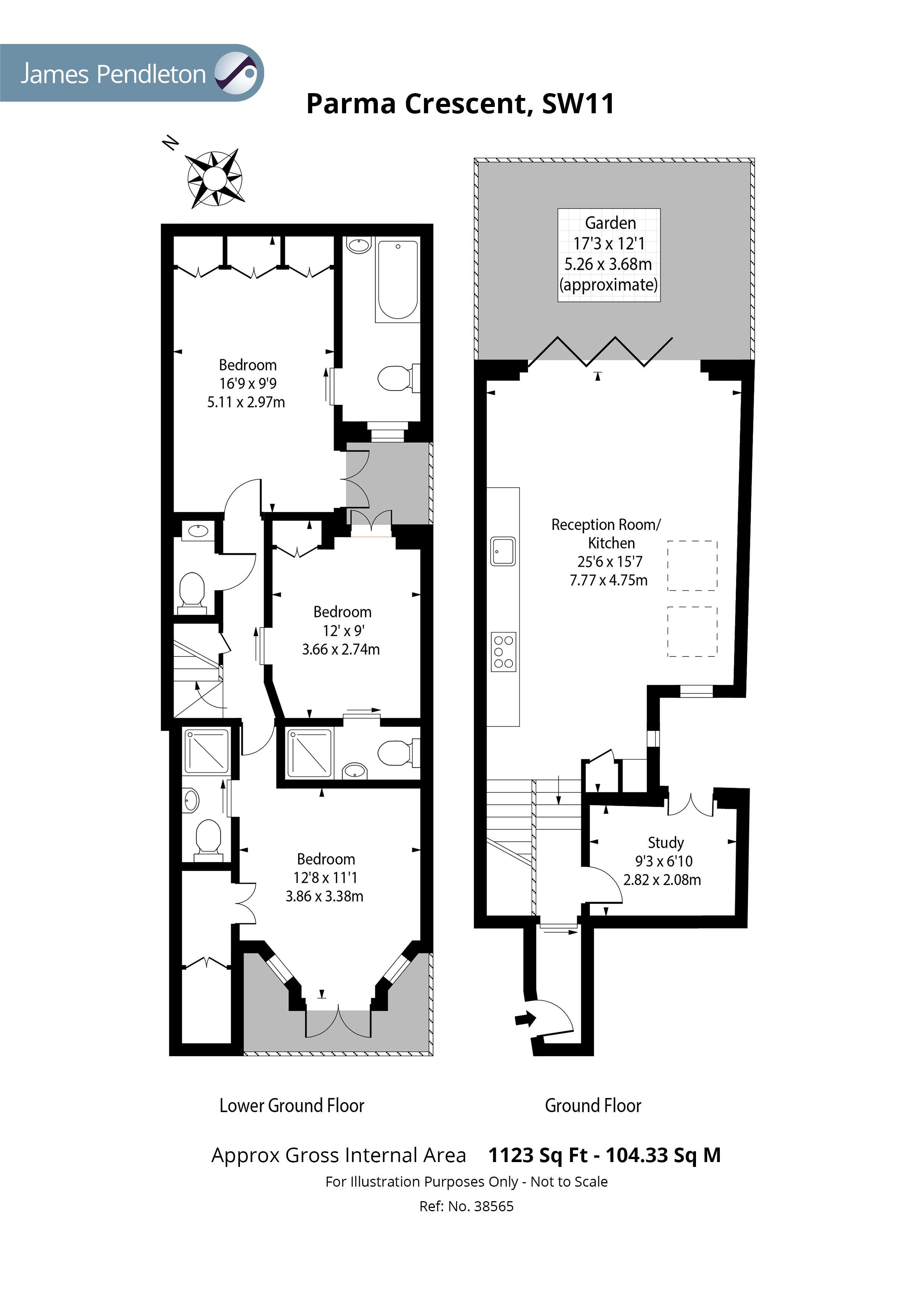 3 Bedrooms Flat to rent in Parma Crescent, Battersea, London SW11