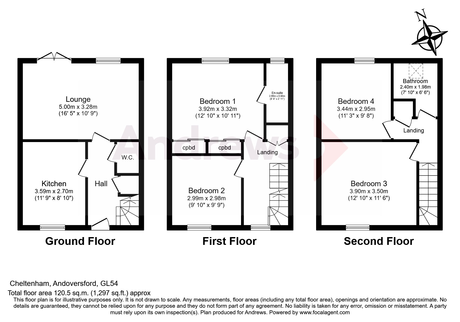 Coln Gardens, Andoversford, Cheltenham GL54, 4 bedroom terraced house