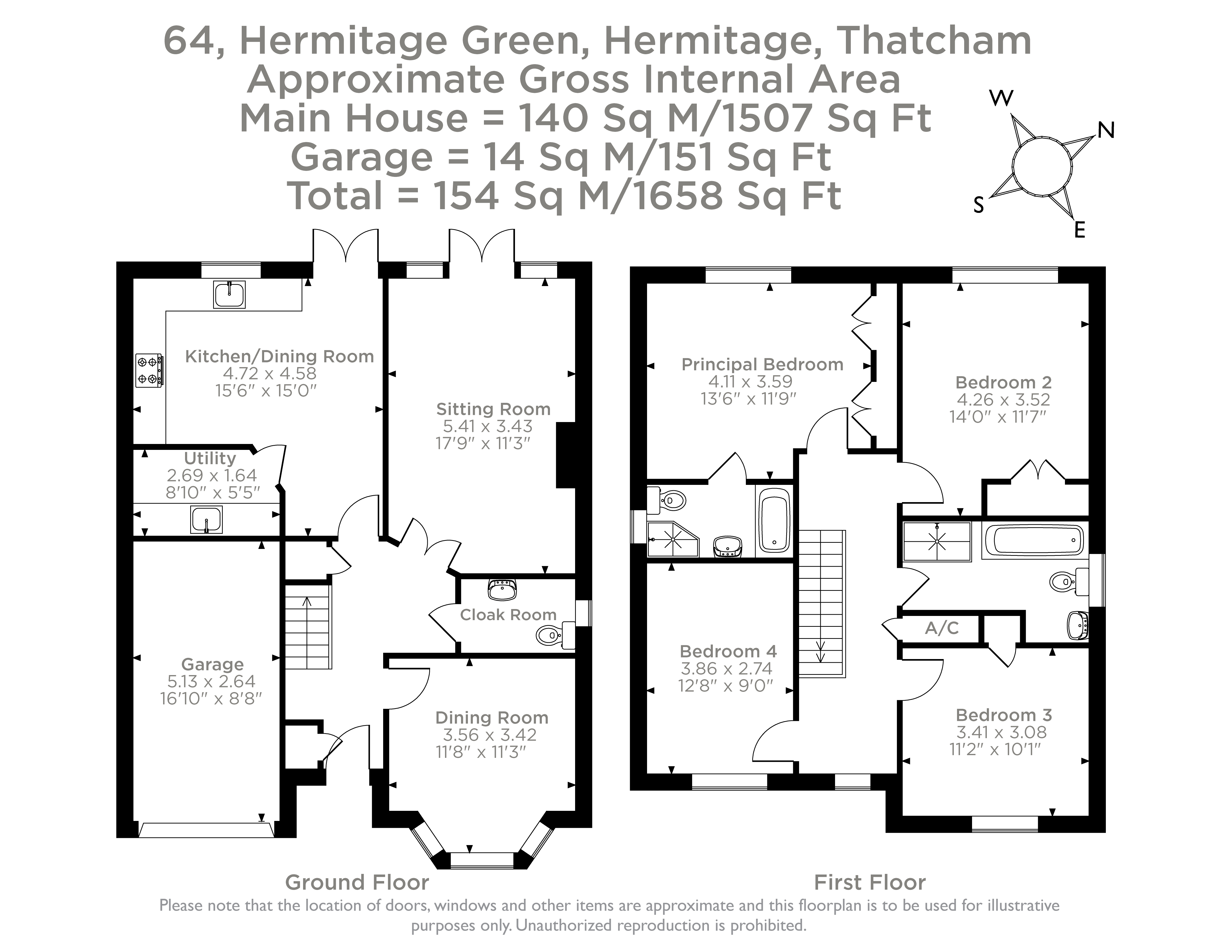 64, Hermitage Green, Thatcham floorplan