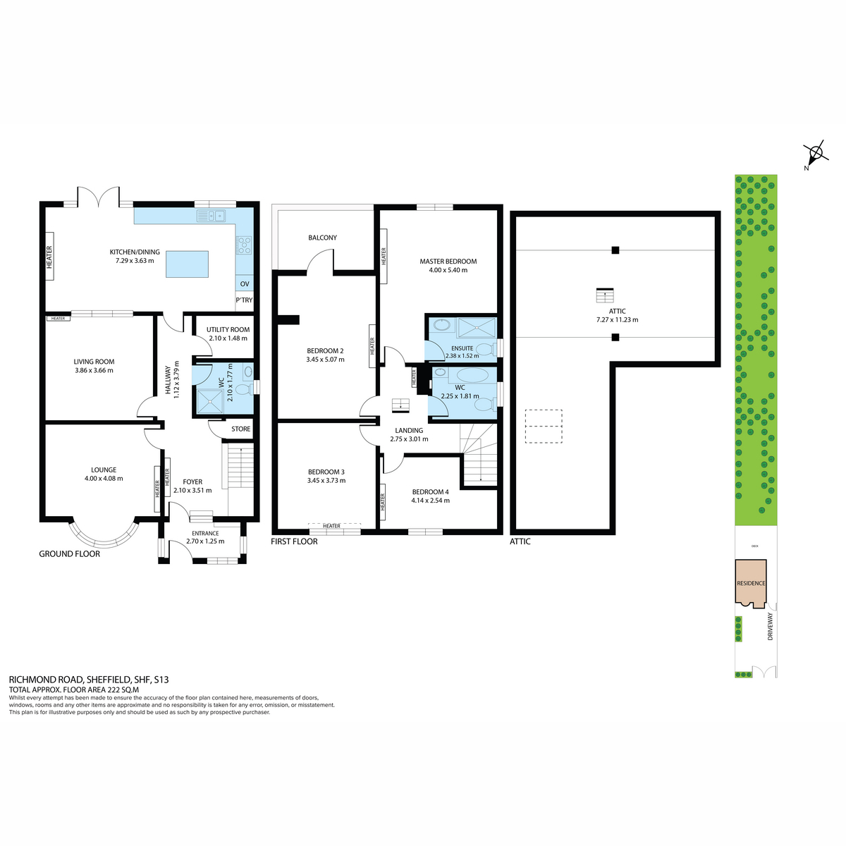 473, Richmond Road, Sheffield floorplan