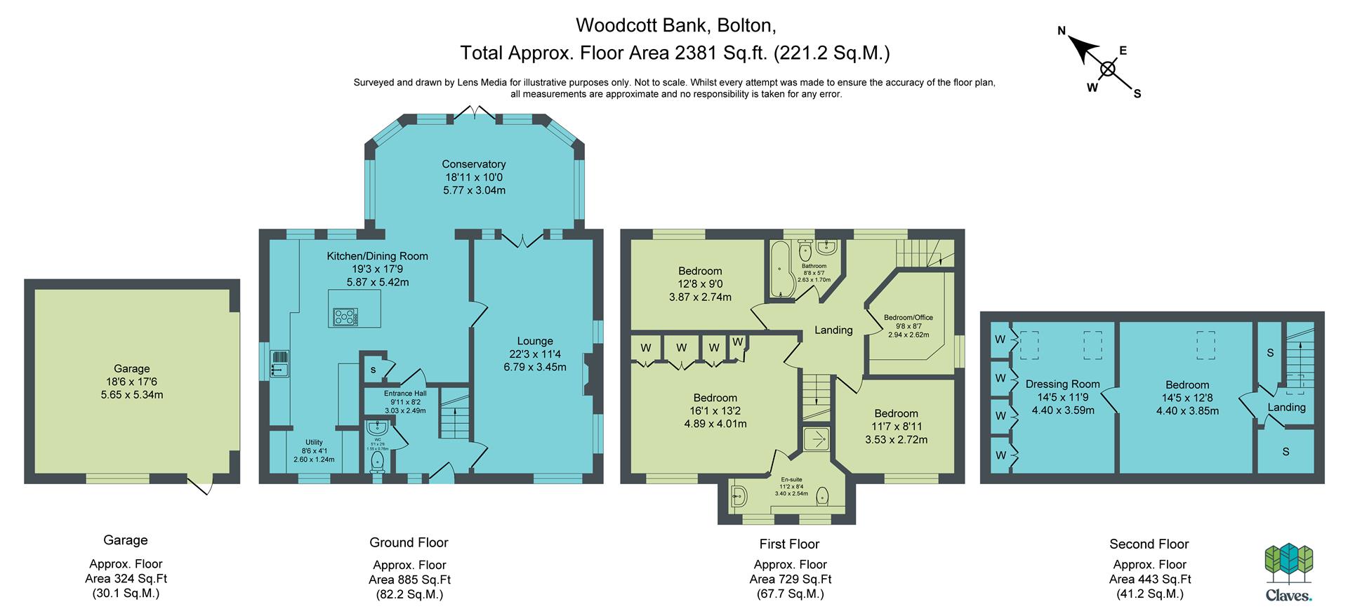 1, Woodcott Bank, Bolton floorplan