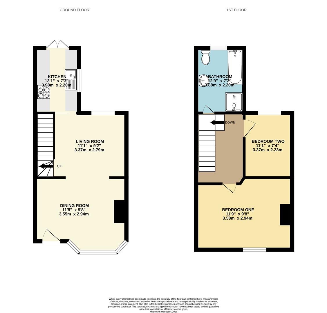 96, Framfield Road, Uckfield floorplan