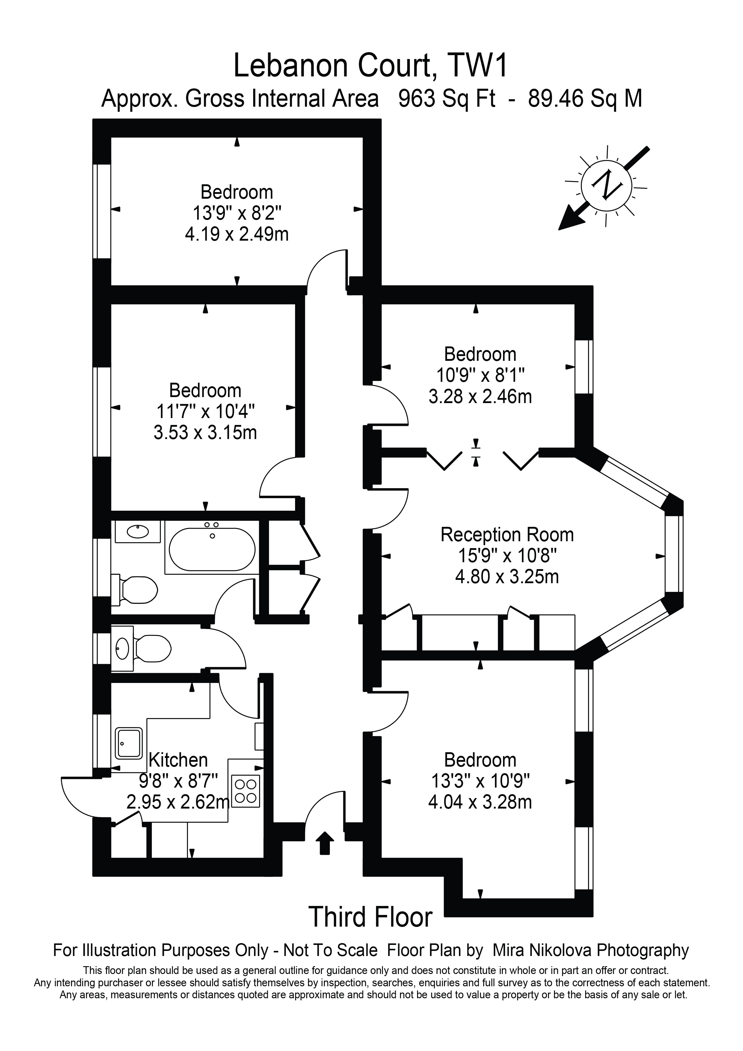 40 Lebanon Court, Richmond Road, Twickenham floorplan