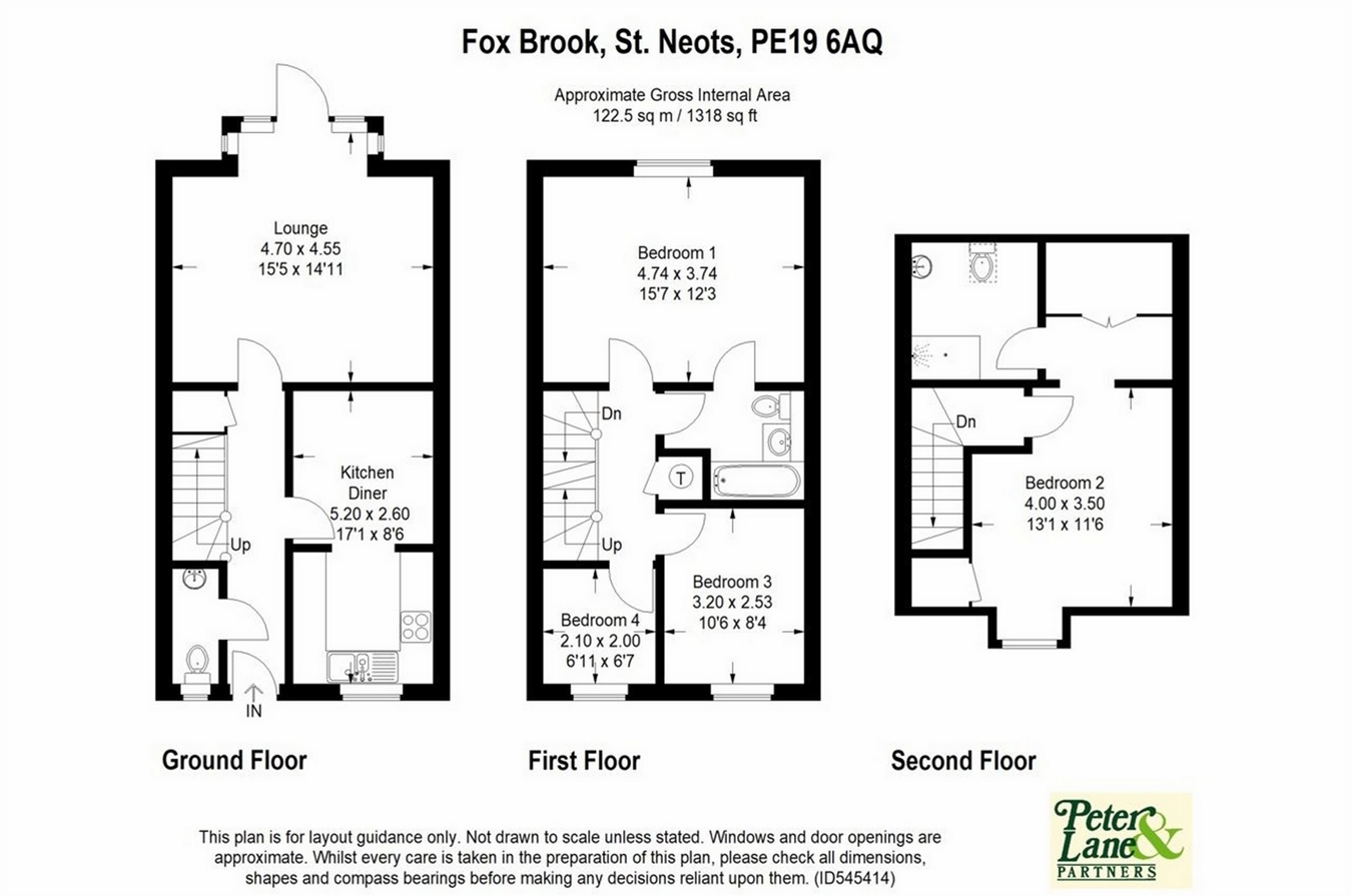 4 Bedrooms End terrace house for sale in Fox Brook, St. Neots PE19