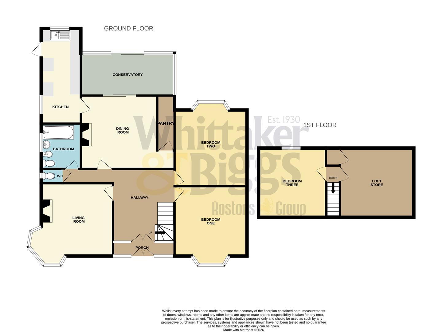 Hill Rise, 65 Ladderedge, Leek floorplan
