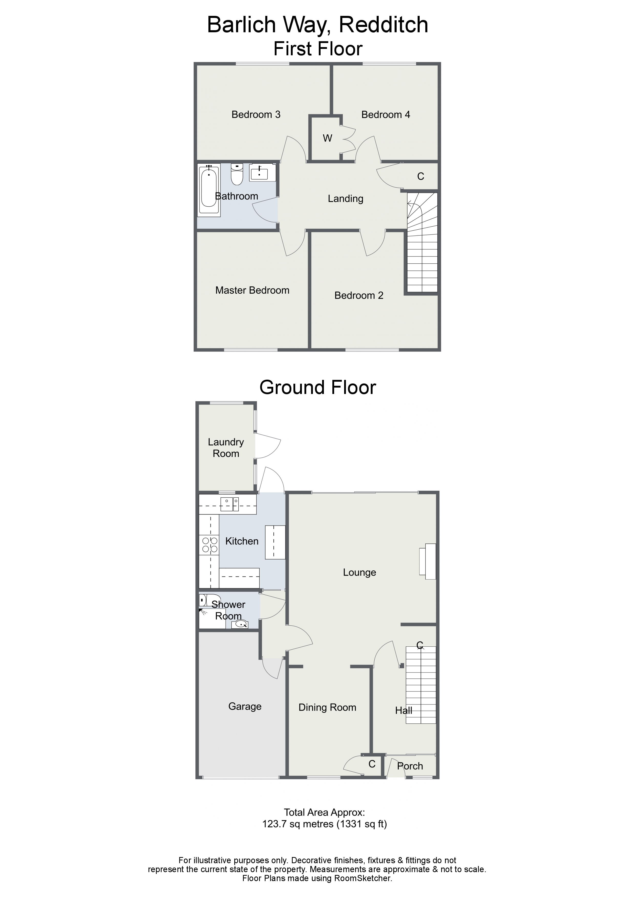 4 Bedrooms Terraced house for sale in Barlich Way, Lodge Park, Redditch B98